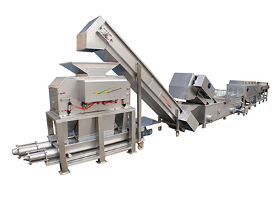 广西香蕉剥皮打浆生产线